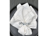 Mirrored Silver Shabbat Shalom Napkin Ring, Acrylic Napkin Rings, Shabbat Hostess Gift, Dinner Tablescape, Lucite Hebrew decor, Sabbath Gift