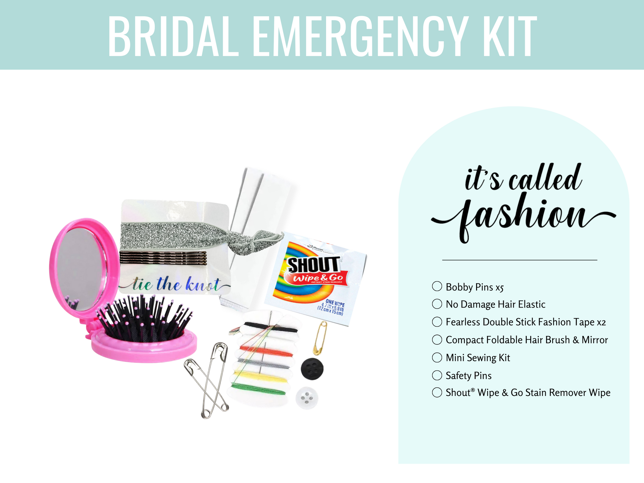 Wedding day survival kit for bridesmaids | Honestweddingadvice.com