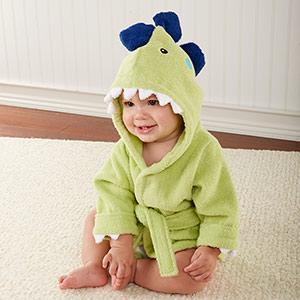 "Splash-a-saurus" Dinosaur Hooded Spa Robe (Personalization Available)