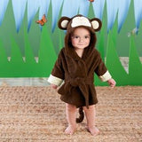 "Born to be Wild" Monkey Hooded Spa Robe (Personalization Available)