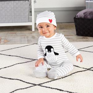 "Penguin PJs" 2-Piece Layette Set