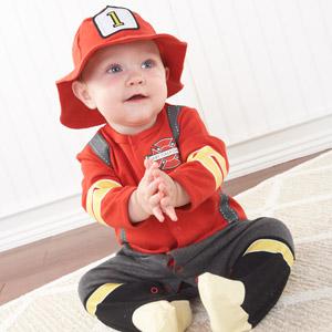 "Big Dreamzzz" Baby Firefighter 2-Piece Layette Set (Personalization Available)